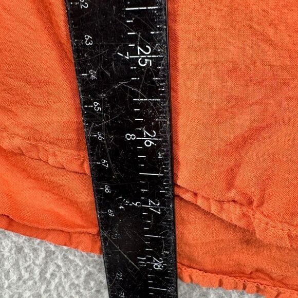 Xirena Beau Shirt Button Front Blouse Cotton Orange size XS Oversized - Picture 4 of 8